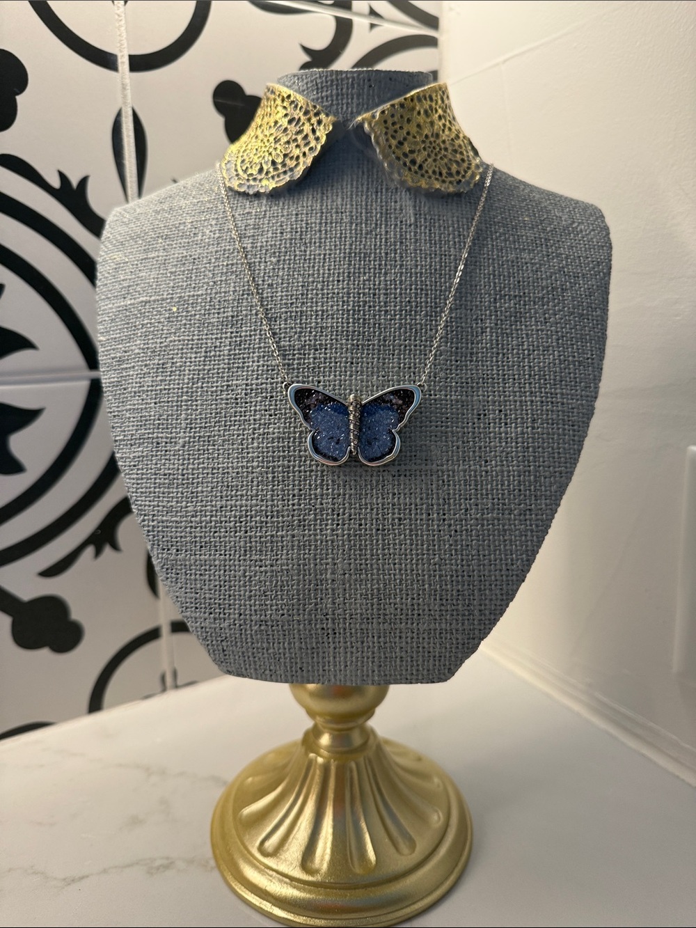 NWT Brighton Trust Your Journey Reversible Butterfly Necklace